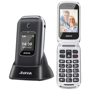 Το κινητό Tokvia T221 μαύρο διακρίνεται όχι μόνο για την εντυπωσιακή εμφάνισή του αλλά και για την πρακτικότητα που προσφέρει, καθιστώντας το ιδανικό για τους ηλικιωμένους χρήστες. Το κινητό διαθέτει μεγάλα κουμπιά, προσφέροντας άνετη και ευανάγνωστη χρήση. Η σχεδίαση με αναδιπλούμενο πορτάκι προσφέρει επιπλέον προστασία στα πλήκτρα και την οθόνη, καθιστώντας το κινητό ασφαλές και εύκολο στη χρήση. Η ενσωματωμένη βάση φόρτισης και η αξιόπιστη μπαταρία 800mAh καθιστούν το κινητό αυτό ακόμη πιο πρακτικό.