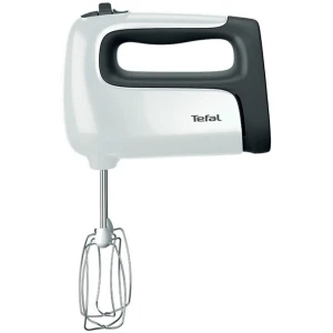 Με το μίξερ χειρός Tefal HT4601 αφήστε το Prep'Mix+ μίξερ χειρός της Tefal να είναι ο αξιόπιστος βοηθός σας στην κουζίνα! Κομψό αλλά και ισχυρό με ισχύ 500W και 5 ταχύτητες και λειτουργία turbo θα σας εξασφαλίσει την προτετοιμασία κάθε συνταγής σας. Συμπεριλαμβάνονται και δύο γάντζοι ζύμης από ανοξείδωτο ατσάλι υψηλής ποιότητας.