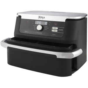 Η φριτέζα αέρος Ninja AF500EU με τεχνολογία Dual Zone της Ninja σάς επιτρέπει να χρησιμοποιείτε 2 διαφορετικές λειτουργίες μαγειρέματος, χρόνους και θερμοκρασίες σε κάθε ζώνη – και οι δύο τελειώνουν το μαγείρεμα ταυτόχρονα!