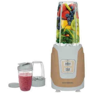 Το μπλέντερ για Smoothies Hausberg HB-7675AU έχει ισχύ 1000W, ικανή για να αλέσει υγρά όπως για παράδειγμα χυμό ή γάλα, φρούτα, ακόμη και ξηρά υλικά όπως δημητριακά ή νιφάδες βρώμης. Διαθέτει κανάτα χωρητικότητας 1 λίτρου, η οποία μπορεί να βγάλει περίπου 2 με 3 ποτήρια ροφήματος. Μπορείτε ακόμη να φτιάξετε ροφήματα smoothie, με γάλα ή γιαούρτι.