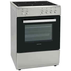 Κουζίνα United UFV-60279 Inox, με 4 κεραμικές εστίες, φούρνο με χωρητικότητα 69lt και ενεργειακή κλάση A.