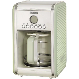 Η καφετιέρα φίλτρου Ariete 1342 Vintage Green δίνει μία νότα από άλλη εποχή χάρη στην vintage όψη της, διατηρώντας την τεχνολογία του σήμερα. Η μηχανή φίλτρου της Ariete προσδίδει μέγιστη απόδοση, βράζοντας γρήγορα το νερό, χάρη στη δυνατή ισχύ 960W, προκειμένου να ξεκινήσει η διαδικασία της εκχύλισης.