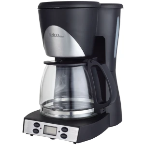 Καφετιέρα φίλτρου Telco CM6623T με χωρητικότητα 1.5L – 10-12 φλυτζάνια καφέ, ανοξείδωτη διακόσμηση, σύστημα μη σταξίματος, υάλινη κανάτα καφέ, θερμαινόμενη πλάκα, αποσπώμενο και πλενόμενο μόνιμο φίλτρο και βάση φίλτρου, ένδειξη στάθμης νερού, σύστημα εξοικονόμησης ενέργειας (η συσκευή σβήνει αυτόματα μετά την πάροδο συγκεκριμένου χρόνου μετά την χρήση), χρονοδιακόπτης προγραμματισμού με ψηφιακή οθόνη και ισχύς 1000 Watt.