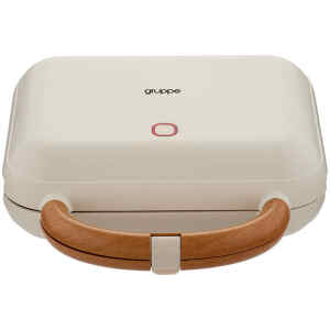 Τοστιέρα Gruppe HDWM201A Creme/Wood 900W