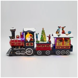 Eurolamp Χριστουγεννιάτικο Τρενάκι με φώς και κίνηση μπαταρίας 600-47934