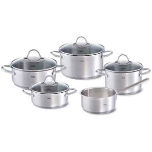 Σετ Μαγειρικά Σκεύη Fissler Paris Line Σετ Κατσαρόλες από Ανοξείδωτο Ατσάλι 5τμχ