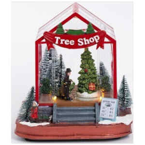 Eurolamp Φωτιζόμενο Χριστουγεννιάτικο Διακοσμητικό Πλαστικό Δεντράκι Μπαταρίας 600-47713