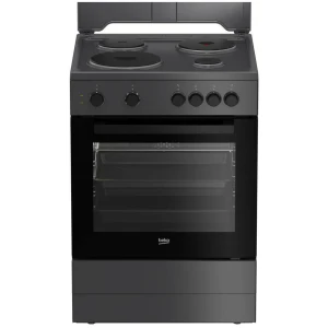 Κουζίνα Εμαγιέ Beko 72lt με Εμαγιέ Εστίες Π60εκ. Μαύρη