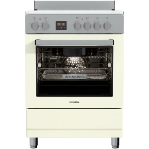 Κουζίνα Hyundai HCVR24S-6060V/BZ 60lt με Κεραμικές Εστίες Π59.8εκ Μπεζ