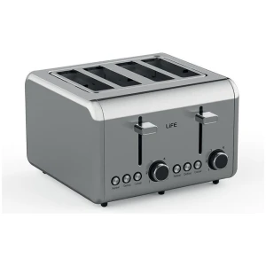 Φρυγανιέρα Life Brekky 221-0423 4 Θέσεων 1500W Inox