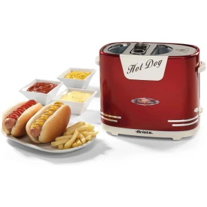 Η συσκευή για Hot Dog Ariete 186 είναι εδώ για να σας βοηθήσει να δημιουργήσετε φρέσκα σπιτικά hot-dog πιο εύκολα από ποτέ! Με ισχύ 650W και ειδικές θέσεις τόσο για τα ψωμάκια όσο και για το λουκάνικο, θα απολαμβάνεις κάθε στιγμή ένα ζεστό hot dog. Επιπλέον, οι πέντε επιλογές μαγειρέματος και η αυτόματη απενεργοποίηση σου χαρίζουν το πιο σωστό και τέλειο ψήσιμο!