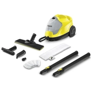 Ο ατμοκαθαριστής Karcher SC 4 EasyFix 1.512-450.0 προσφέρει μεγάλη άνεση και εντυπωσιάζει με το ενσωματωμένο τμήμα αποθήκευσης καλωδίου, το τμήμα αποθήκευσης εξαρτημάτων, καθώς και τη θέση στάθμευσης για το ακροφύσιο δαπέδου. Το ακροφύσιο δαπέδου EasyFix εγγυάται άψογη εργονομία χάρη στον ευέλικτο σύνδεσμό του, ενώ η τεχνολογία ελασμάτων εξασφαλίζει τέλεια αποτελέσματα καθαρισμού.