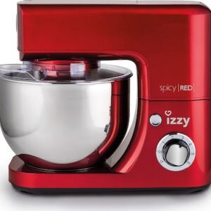 Κουζινομηχανή Izzy IZ-1500 Spicy Red με ισχύ 1.500W και μπολ 7 λίτρων, για να μπορέσεις να κάνεις την απαραίτητη προεργασία κάθε συνταγής. Είναι μια συσκευή με επαγγελματικές προδιαγραφές και περιλαμβάνει στην συσκευασία γάντζο ζυμώματος, αυγοδάρτη και αναδευτήρα Κ, για να έχεις όλα τα «εργαλεία» που απαιτεί κάθε είδος επεξεργασίας!
