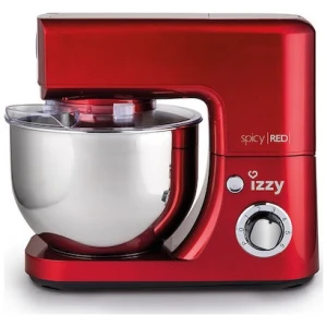 Κουζινομηχανή Izzy IZ-1500 Spicy Red με ισχύ 1.500W και μπολ 7 λίτρων, για να μπορέσεις να κάνεις την απαραίτητη προεργασία κάθε συνταγής. Είναι μια συσκευή με επαγγελματικές προδιαγραφές και περιλαμβάνει στην συσκευασία γάντζο ζυμώματος, αυγοδάρτη και αναδευτήρα Κ, για να έχεις όλα τα «εργαλεία» που απαιτεί κάθε είδος επεξεργασίας!