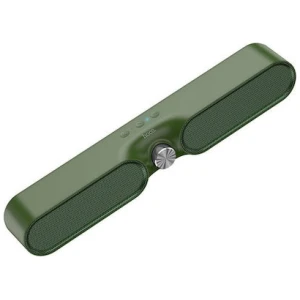 Το φορητό ηχείο Hoco BS32 Enjoy Army Green με ισχύ 5 watt, περιέχει εσωτερικά δύο full-range ηχεία για στερεοφωνικό ήχο. Mε μια πλήρη φόρτιση, σας προσφέρει έως 3 ώρες συνεχούς αναπαραγωγής μουσικής. Επιπλέον διαθέτει hands free για να μιλάτε άνετα μέσω της ανοιχτής ακρόασης και δυνατότητα φόρτισης μέσω usb, για να μπορείτε εύκολα να το φορτίσετε ακόμα και με powerbank.