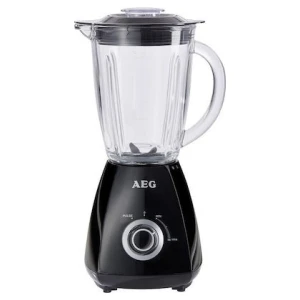 Το μπλέντερ AEG SB185 μαύρο έχει ισχύ 450W, ικανή για να αλέσει υγρά όπως χυμό ή γάλα μαζί με φρούτα. Διαθέτει γυάλινη κανάτα χωρητικότητας 1.5 λίτρων, η οποία μπορεί να καλύψει τις ανάγκες μιας οικογένειας και να βγάλει περίπου 3 με 5 ποτήρια ροφήματος. Το πλεονέκτημα της γυάλινης κανάτας είναι ότι δε θαμπώνει και δε χαράσσεται από την κοπή σκληρών υλικών όπως για παράδειγμα οι ξηροί καρποί. Επιπλέον, χάρη στην τεχνολογία των λεπίδων που διαθέτει, μπορεί να θρυμματίσει πάγο, για να δημιουργήσετε ένα δροσιστικό ρόφημα όπως γρανίτα ή cocktail.