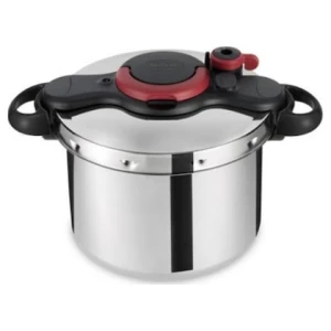 Η χύτρα ταχύτητας Tefal Clipso Minut'Easy 9lt, είναι μία χύτρα ταχύτητας από ανοξείδωτο ατσάλι, για μεγάλη διάρκεια ζωής και μαγειρεύει έως δύο φορές πιο γρήγορα, σε σχέση με μια απλή κατσαρόλα. Με αρκετά μεγάλη χωρητικότητα είναι ιδανική για την φροντίδα όλης της οικογένειας. Εύκολο άνοιγμα και κλείσιμο με το ένα χέρι. Περιλαμβάνεται βιβλίο με συνταγές. Κατάλληλη για όλες τις εστίες, συμπεριλαμβανομένης και της επαγωγικής. Πλένεται και στο πλυντήριο πιάτων.