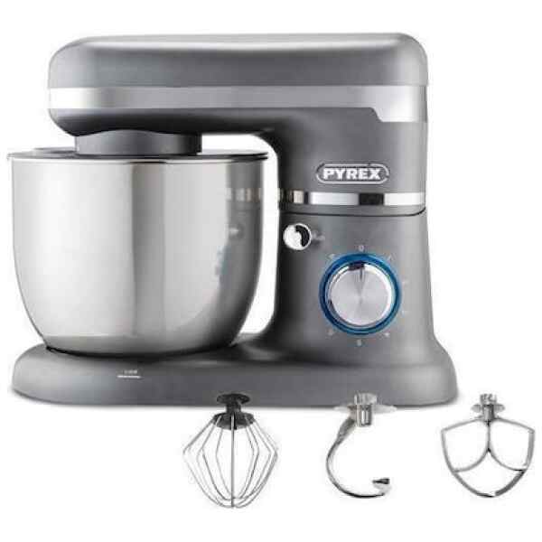 Η κουζινομηχανή Pyrex SB-1010 Inox, διαθέτει ανοξείδωτο μπωλ 5lt για κάθε σας ζαχαροπλαστική και μαγειρική δημιουργία. Χάρη στις 6 ταχύτητες και τη λειτουργία Pulse, μπορείτε να εκτελέσετε κάθε συνταγή προσαρμόζοντας τη λειτουργία όπως χρειάζεται για τέλειο αποτέλεσμα κάθε φορά.