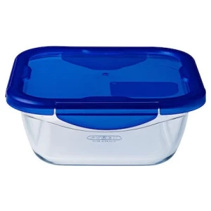 Φαγητοδοχείο Τετράγωνο Pyrex Cook & Go 1900ml Μπλε