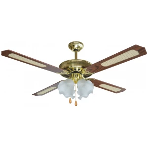 Ανεμιστήρας οροφής Sapir Home SP-1760-4C4L με ισχύ 70 Watt. Η διάμετρος του είναι 132 εκατοστά και μπορεί να καλύψει χώρους από 15 m² έως 20 m².